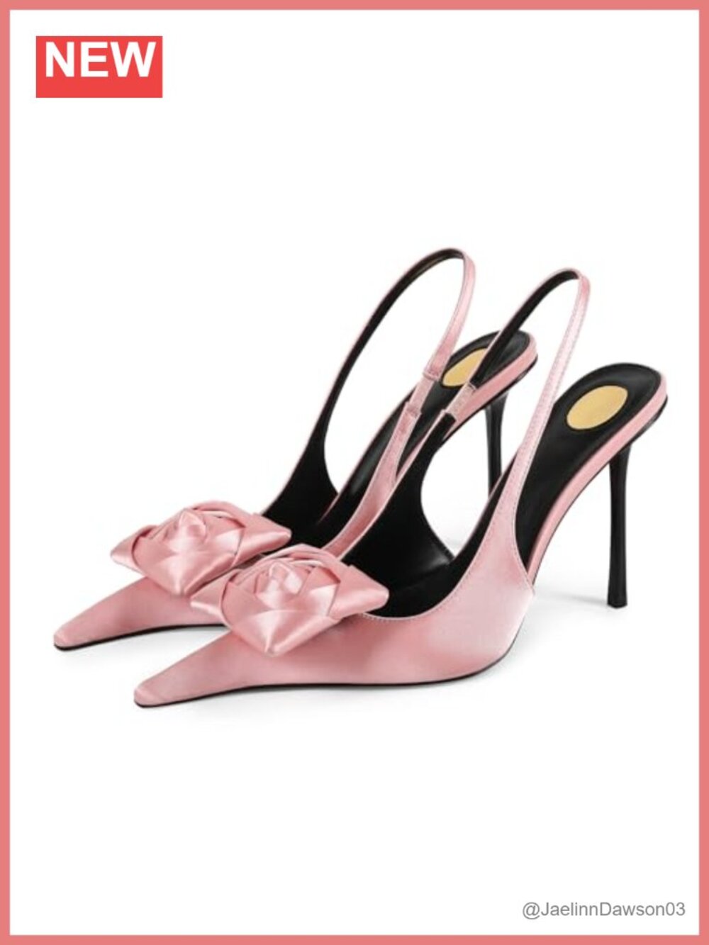 Flower High Heel Pumps for Women Closed Pointed Toe Stilettos Slip On Elastic